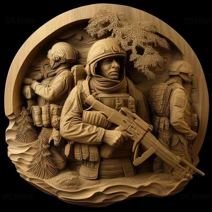 3D модель Игра Боевая миссия в Афганистане (STL)
